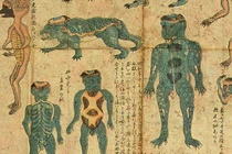 Quái vật lai giữa người và rùa, nhiều người Nhật Bản tin là có thật 