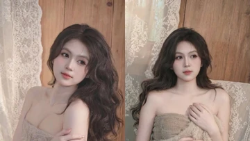 'Cô giáo tiểu học xinh đẹp nhất Sài thành' khoe làn da trắng bóc