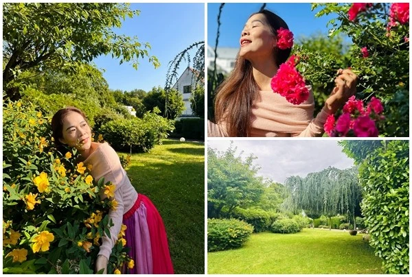 Mê mẩn khu vườn 1.000m2 như cổ tích của ca sĩ Mỹ Lệ 