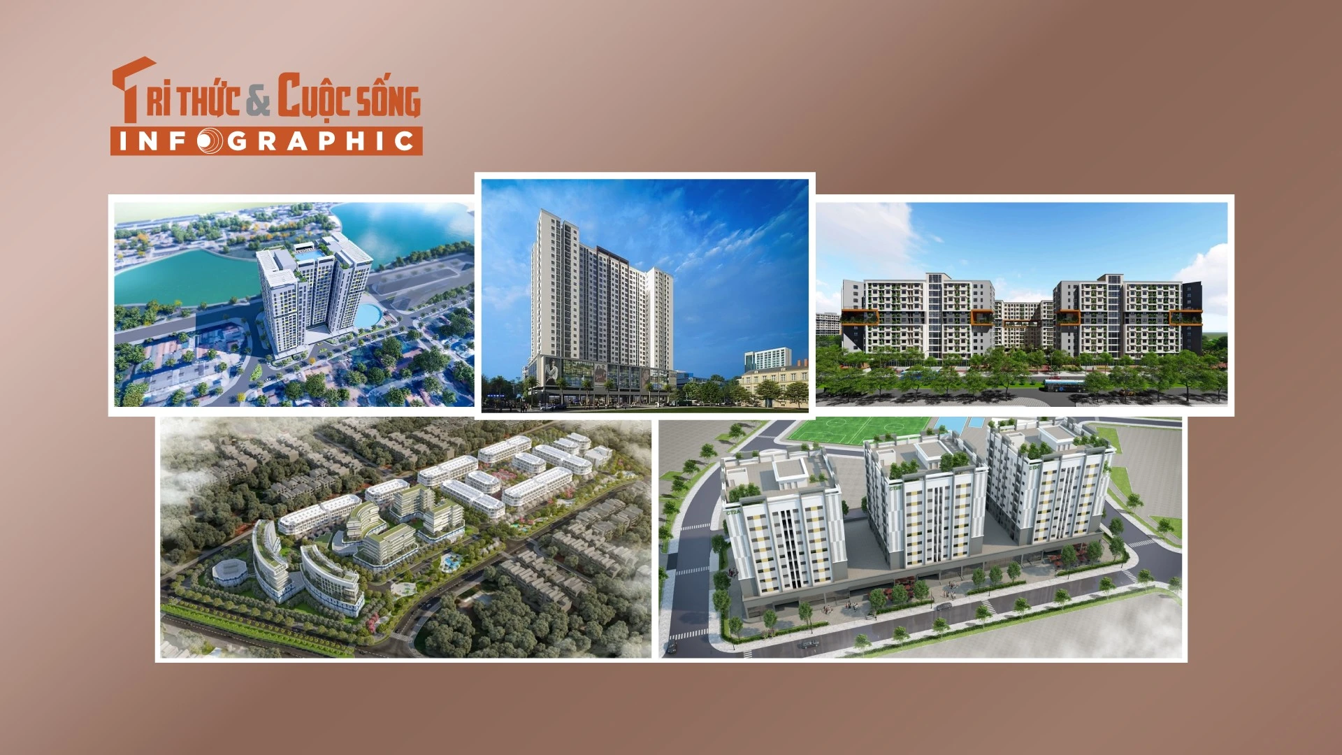 [INFOGRAPHIC] 5 dự án nhà ở xã hội đang và sắp mở bán tại Hà Nội