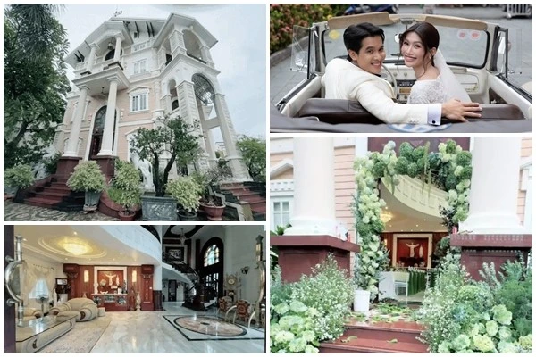 Biệt thự đồ sộ như lâu đài của nhà chồng Á hậu Quỳnh Châu