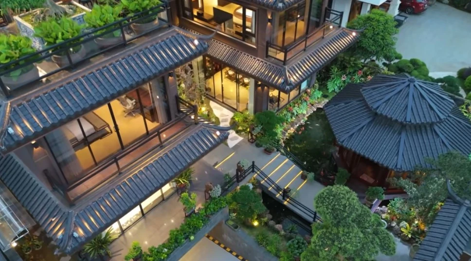 Cận cảnh biệt phủ 1.200m2 độc nhất vô nhị "chỉ để uống trà"