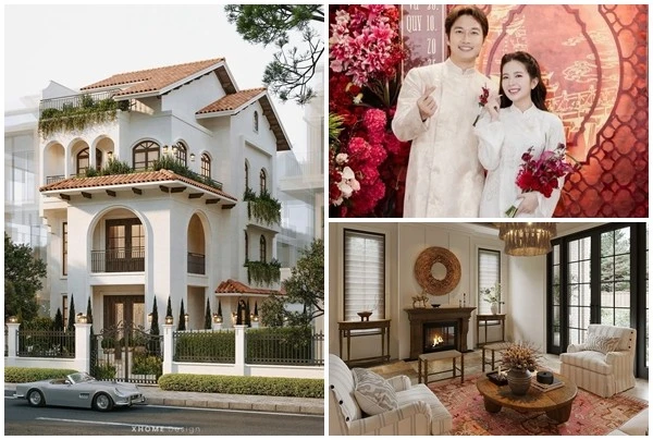 Cận cảnh biệt thự đẹp mê ly của Đình Tú - Ngọc Huyền sau đám cưới 