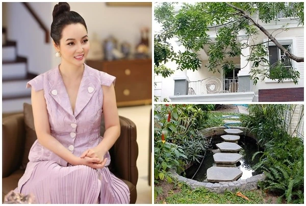 Bên trong biệt thự 2 mặt tiền bề thế của của Mai Thu Huyền