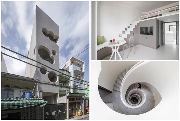 Nhà phố với cửa sổ hình đám mây độc đáo tại TP HCM