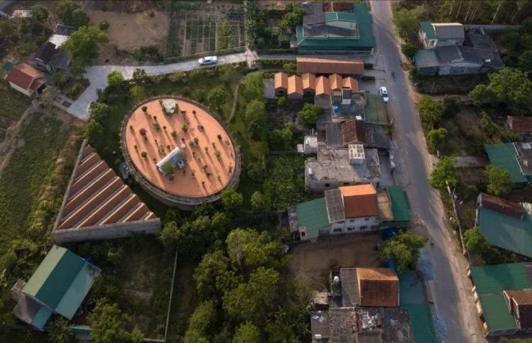 Báo Mỹ hết lời ca tụng ngôi nhà hình elip độc đáo ở Nghệ An 