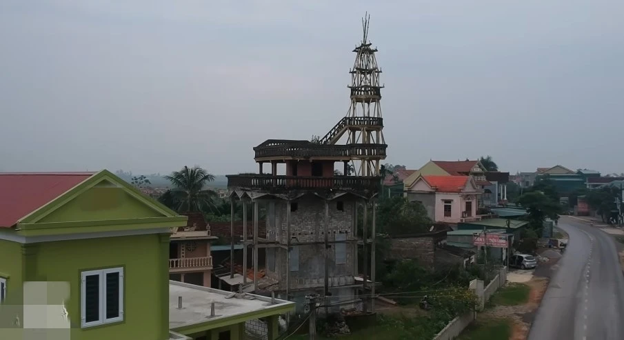 Ngôi nhà 9 tầng kỳ quái của dị nhân xứ Nghệ 