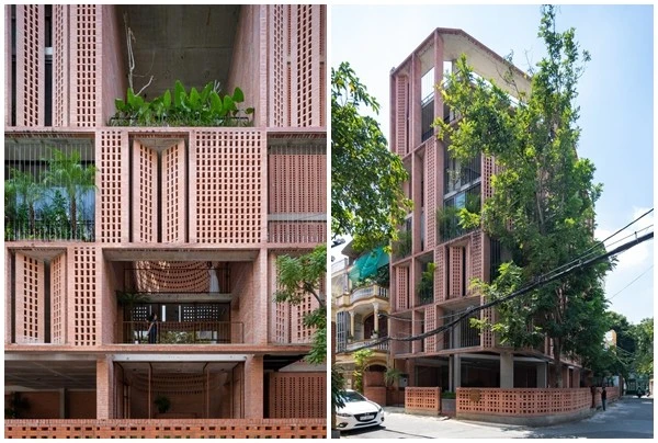 Độc đáo tòa nhà văn phòng bằng gạch nung đỏ