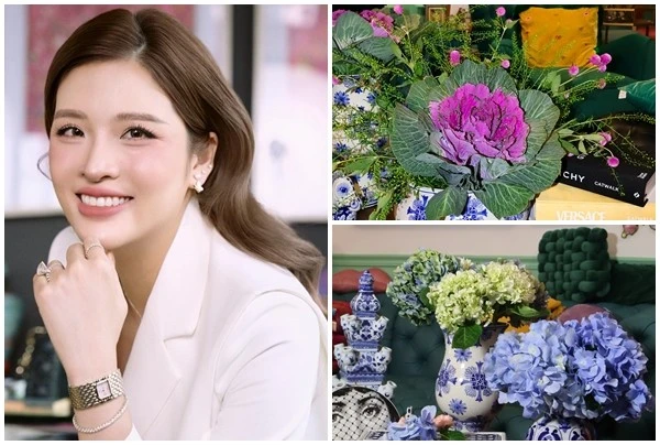 Căn nhà rực rỡ sắc hoa của Hoa hậu Phan Hoàng Thu 