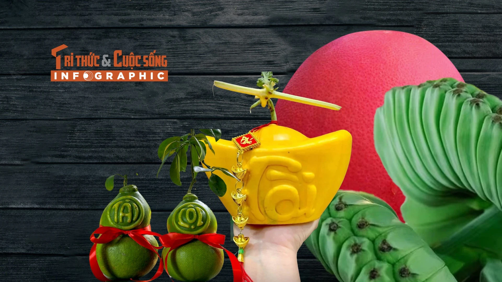 [INFOGRAPHIC] 4 loại quả độc lạ hút khách dịp Tết