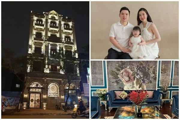 Cận cảnh biệt thự 5 tầng bề thế của nhà chồng Hoa hậu Đỗ Mỹ Linh