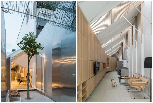 Nhà phố hẹp thiết kế tựa cabin máy bay giữa lòng đô thị