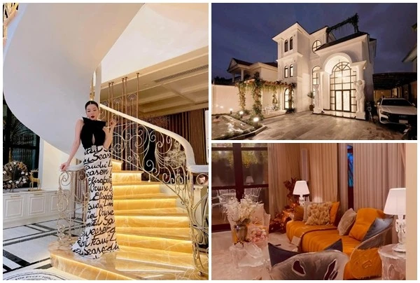 "Lóa mắt" trước nội thất xa hoa trong biệt thự 600m2 của Lệ Quyên 
