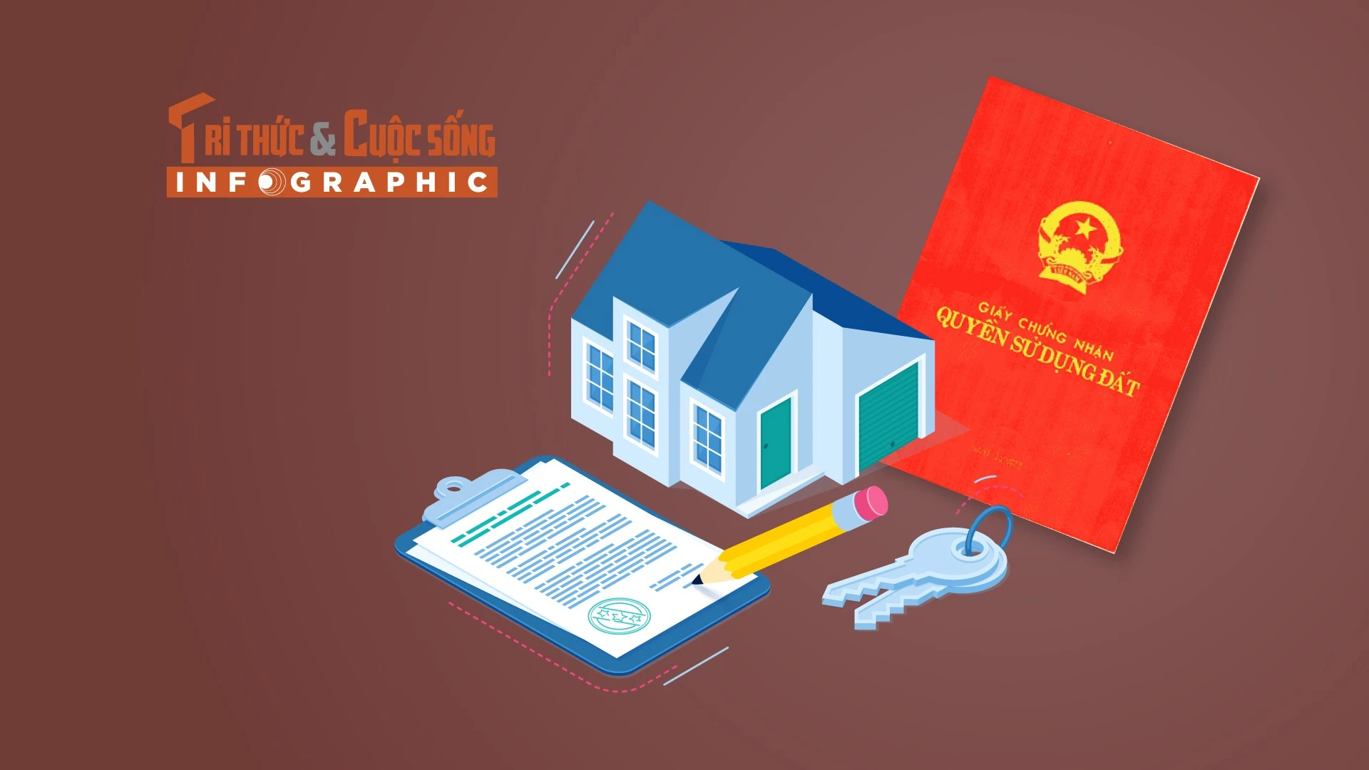 [INFOGRAPHIC] 6 trường hợp đăng ký đất đai phải cấp mới sổ đỏ