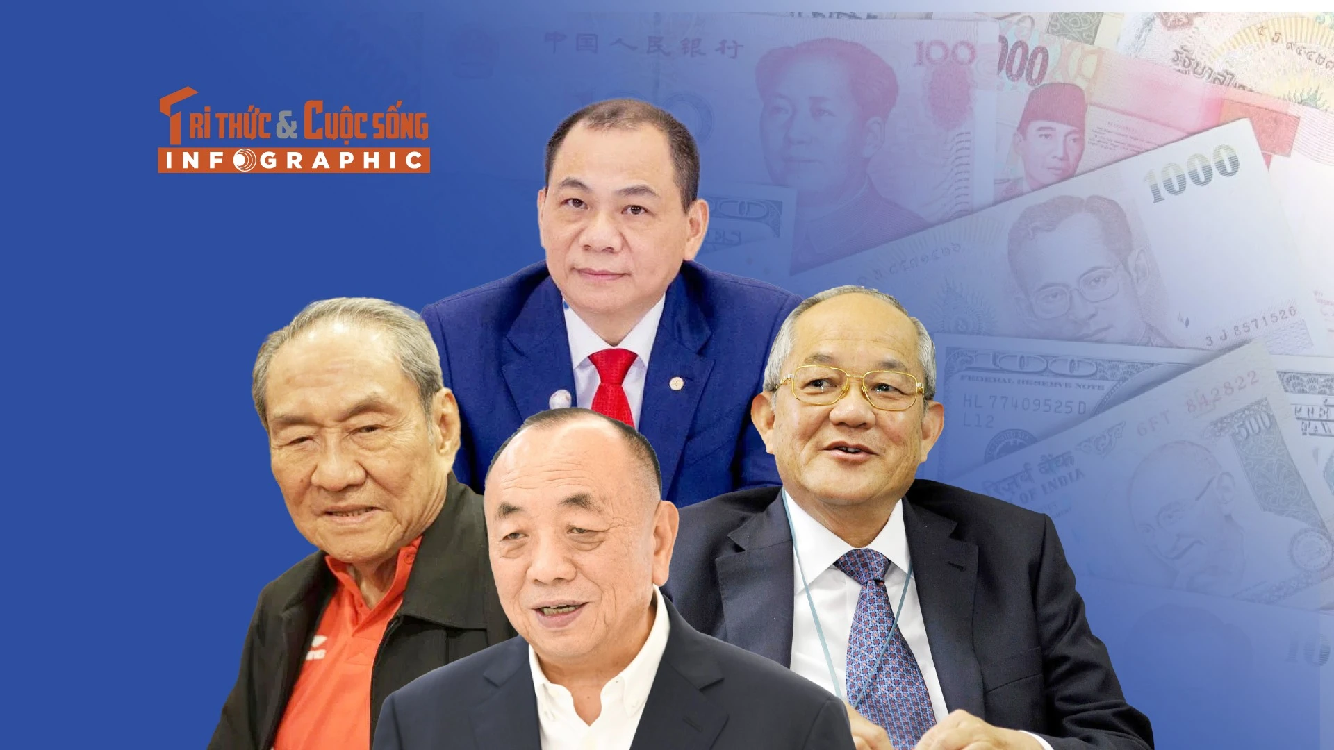 [INFOGRAPHIC] 10 tỷ phú giàu nhất Đông Nam Á