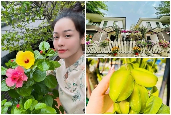 Cận cảnh biệt thự 220m2 ngập hoa tươi của Nhật Kim Anh 