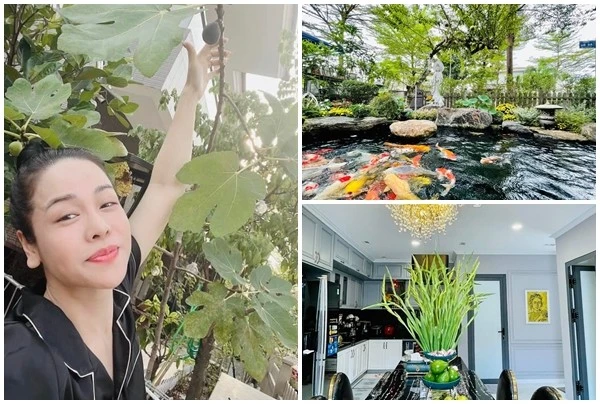 Cận cảnh biệt thự 20 tỷ ngập hoa và cây xanh của Nhật Kim Anh 
