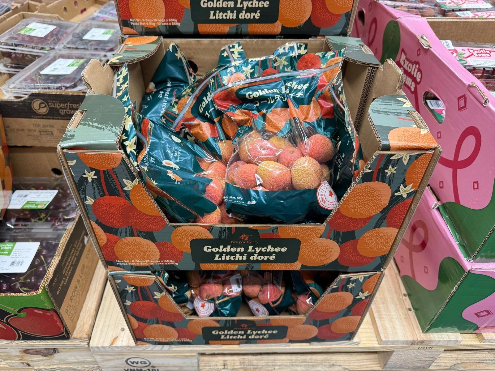 Vải thiều Việt lần đầu có mặt trong siêu thị lớn nhất của Mỹ