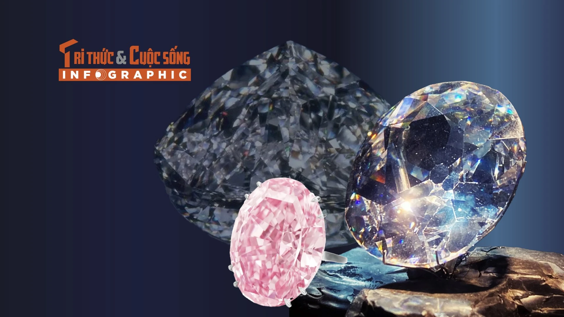 [INFOGRAPHIC] 5 viên kim cương đắt nhất mọi thời đại