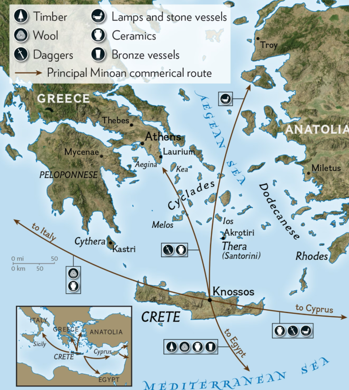 Nổi tiếng với kỹ năng đi biển, người Crete-Minoan đã tạo điều kiện thuận lợi cho việc trao đổi hàng hóa rộng lớn, đưa Crete trở thành trung tâm quan trọng trong bối cảnh thương mại cổ đại. Ảnh: @Bảo tàng Khảo cổ học Dưới nước Kemer.
