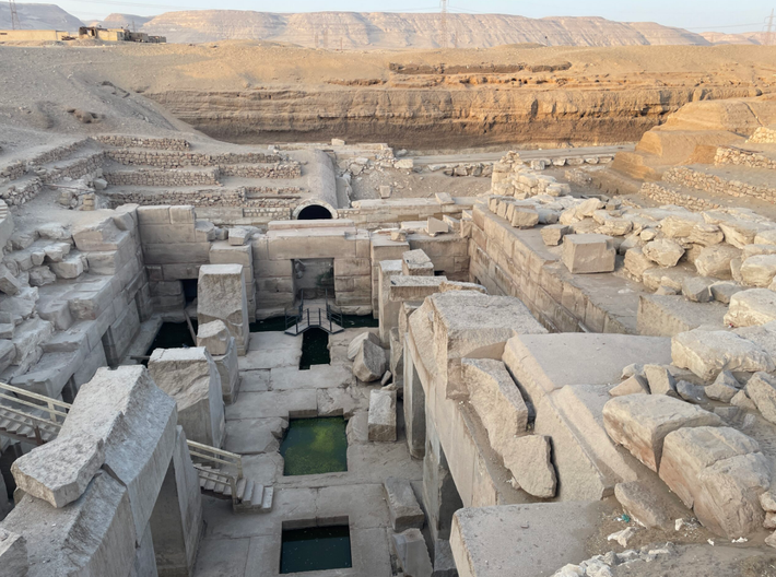 Tại nghĩa trang núi Anubis ở Abydos, Ai Cập, các nhà khảo cổ học đến từ Bảo tàng Penn bất ngờ tìm thấy một lăng mộ quy mô độc đáo. Ảnh: @Bảo tàng Penn.