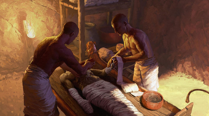 Từ trước tới nay, văn hóa thực hành ướp xác được coi là nghi lễ kỳ lạ chủ yếu liên quan đến nền văn hóa Ai Cập cổ đại hoặc Nam Mỹ. Ảnh: @ Clements Library.