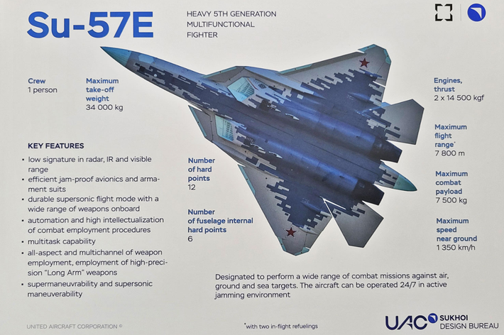 Sự quan tâm của Algeria đối với Su-57E xuất phát từ nhu cầu chiến lược, và tham vọng khu vực của nước này. Là một cường quốc quân sự lớn ở Bắc Phi, Algeria phải đối mặt với những thách thức về an ninh, bao gồm căng thẳng biên giới với Morocco, và nhu cầu chống lại các mối đe dọa trên không hiện đại trong một khu vực đầy bất ổn. Tất nhiên, Su-57E cung cấp các khả năng tiên tiến có thể tăng cường thế trận răn đe của Algeria. Các tính năng tàng hình cho phép Su-57E trốn tránh các hệ thống phòng không tiên tiến. Ảnh: @Defense Mirror.