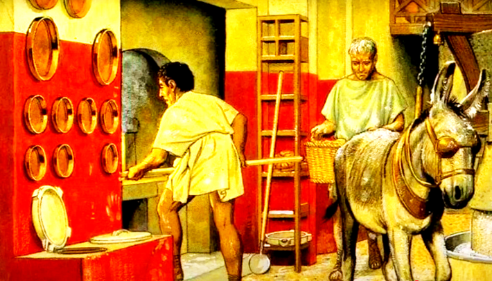 Các công tác thăm dò, phân tích khảo cổ chuyên sâu hơn cho thấy, đó là một nhà tù làm bánh mì, ước tính có niên đại khoảng năm 79 sau Công nguyên. Ảnh: @Công viên khảo cổ Pompeii.