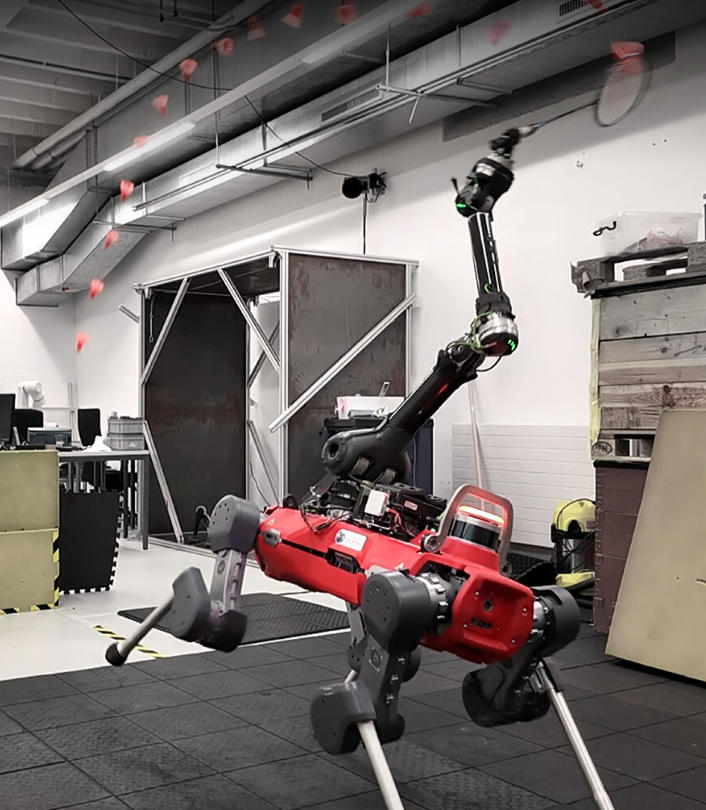 Các cuộc thử nghiệm cho thấy quá trình đào tạo robot ANYmal-D này đã mang lại hiệu quả nhất định. Ảnh: @ETH Zurich.