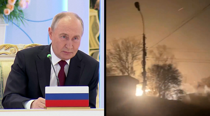 Hôm 23/6, Tổng thống Nga Vladimir Putin đã chính thức xác nhận: "Việc sản xuất hàng loạt hệ thống tên lửa tầm trung mới nhất Oreshnik đang được bắt đầu, sau khi nó đã chứng tỏ được khả năng hoạt động rất tốt trong điều kiện chiến đấu”. Ảnh: @ CNN.