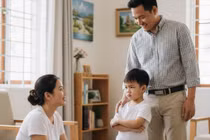 Cha mẹ ứng xử thế nào khi con ương bướng không nghe lời?