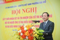 Cử tri tín nhiệm giới thiệu ông Trịnh Văn Quyết ứng cử đại biểu Quốc hội