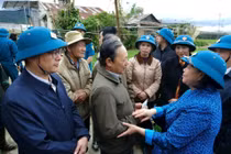 Chủ tịch Ủy ban Trung ương MTTQ Việt Nam kiểm tra khắc phục lũ tại Lâm Đồng