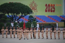 Hình ảnh đầu tiên đoàn diễu binh A80 trên Quảng trường Ba Đình