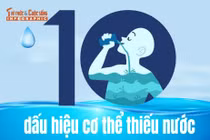 [INFOGRAPHIC] 10 dấu hiệu cơ thể thiếu nước