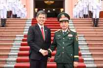 Đại tướng Phan Văn Giang hội đàm với Bộ trưởng Quốc phòng Singapore