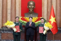 Chủ tịch nước chủ trì lễ trao quyết định thăng quân hàm Thượng tướng