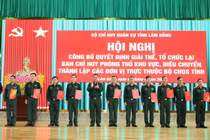 Thành lập các đơn vị trực thuộc Bộ Chỉ huy quân sự tỉnh Lâm Đồng
