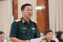 Thiếu tướng Tống Văn Thanh, Phó Cục trưởng Cục Tuyên huấn, Tổng cục Chính trị Quân đội Nhân dân Việt Nam. Ảnh: VGP/Nhật Bắc.