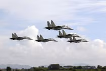 SU-30MK2 luyện tập bay đội hình đặc biệt chào mừng 80 năm Quốc khánh