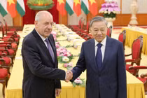 Tổng Bí thư Tô Lâm hội kiến Tổng thống Hungary Sulyok Tamás