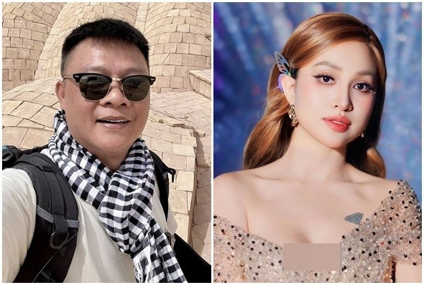 BTV Quang Minh và Vân Hugo từng quảng cáo sữa HIUP. Ảnh: FB Vân Hugo, Quang Minh minhvan00.jpg