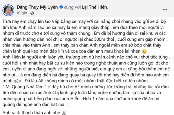 Chia sẻ của Mỹ Uyên. Ảnh chụp màn hình. myuyen1.png