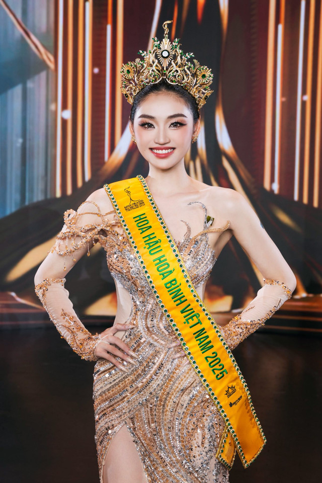 Tân Hoa hậu Hoà bình Việt Nam 2025 Yến Nhi. Ảnh: Miss Grand Vietnam. grand.jpg