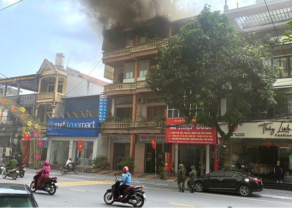 Khu vực xảy ra vụ hoả hoạn được xác định là nơi để chăn, ga gối đệm. Ảnh: XĐ 7.jpg