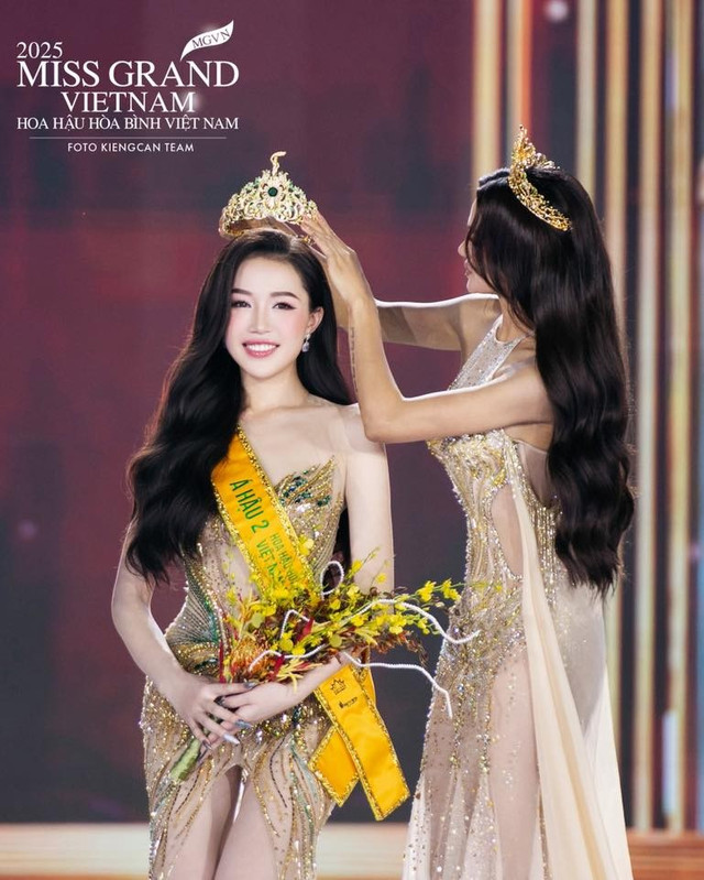 Thu Trà đoạt danh hiệu á hậu 2. Ảnh: Miss Grand Vietnam. ahau2.jpg