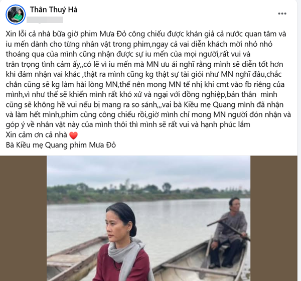 Chia sẻ của Thân Thúy Hà. Ảnh chụp màn hình. ha.png