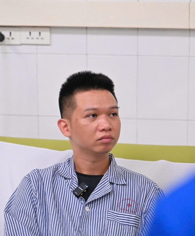 Anh Đinh Đức Hiệp hiện vẫn đang điều trị tại bệnh viện Anh Đinh Đức Hiệp hiện vẫn đang điều trị tại bệnh viện