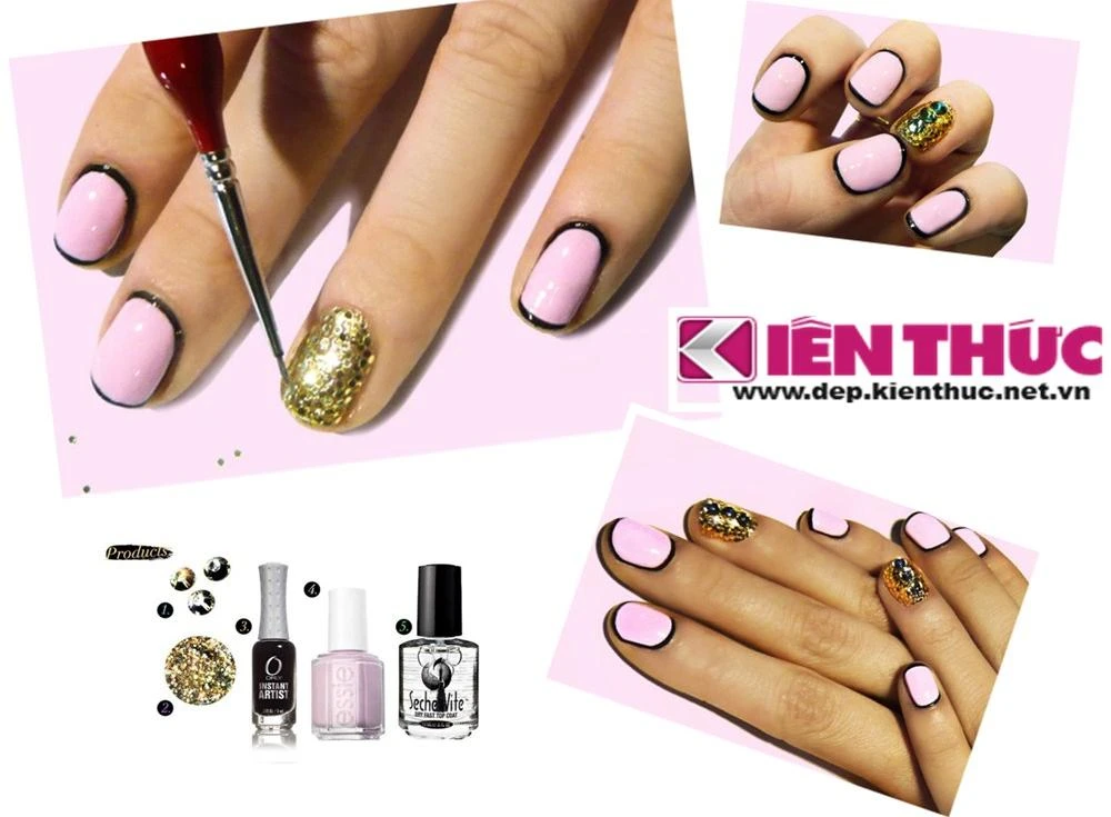Chút ngẫu hứng với nail retro