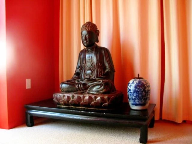 “Độc đáo” không gian tôn trí tượng Phật tại tư gia